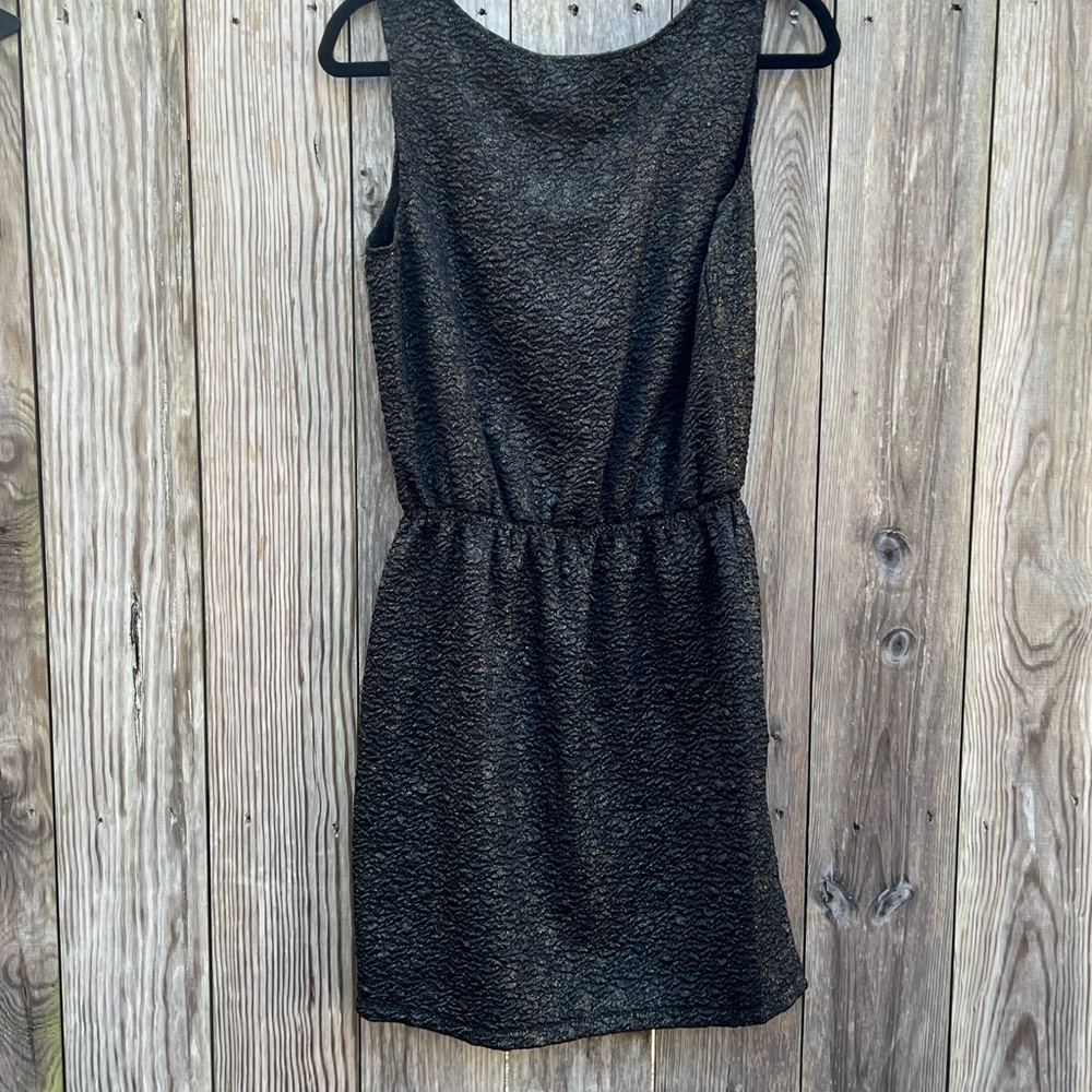 NWT MSSP Black Gold Sleeveless Dress Sz Large - Picture 8 of 8